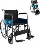 Mobiclinic Alcázar - Rolstoel - Inklapbaar - Lichgewicht - Orthopedisch - Max. 100 kg - Opklapbare voetsteunen - Zitbreedte 46 cm - Parkeerrem - Zwart