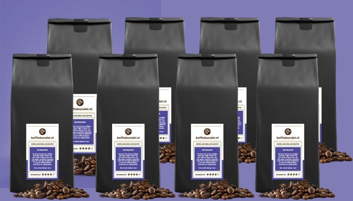 Goedkoopste Koffieboon - 100 Arabica koffieboon - De Italiaan - 1kg - Voor de professional en particulier