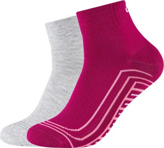 Skechers 2PPK Basic Cushioned Quarter Socks SK42019-4480, Unisex, Grijs, Sokken, maat: 35-38
