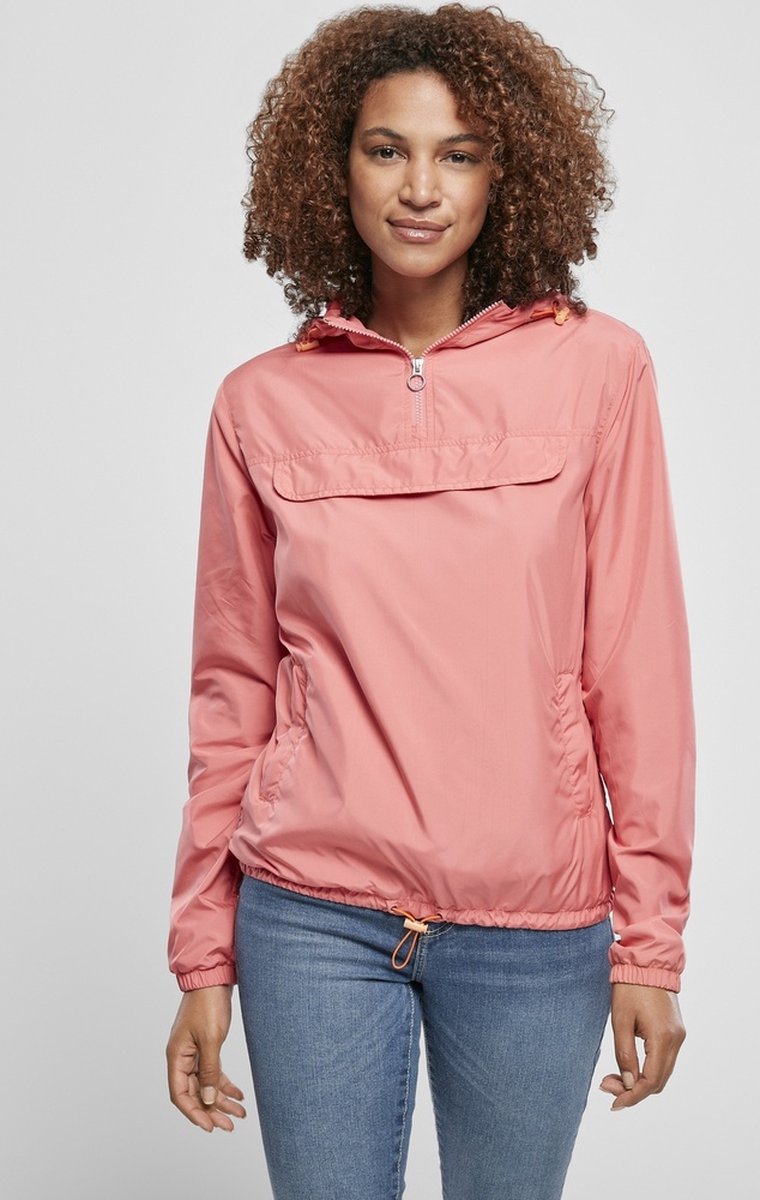 Urban Classics Basic Pullover Jas XS Roze