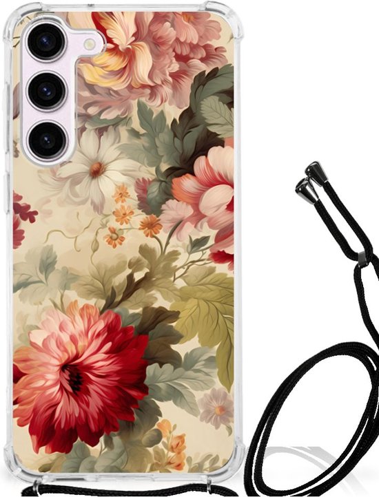 Case geschikt voor Samsung Galaxy S23 Bloemen