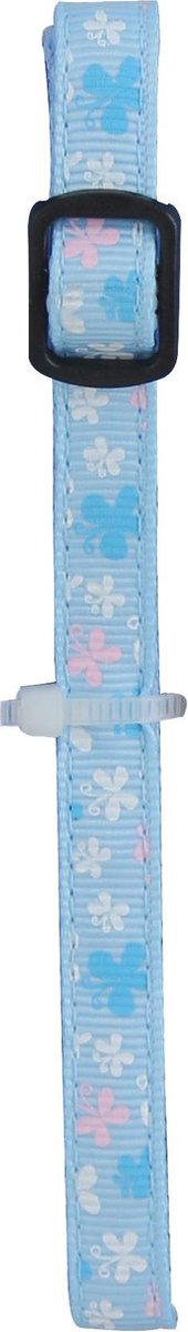 Pawise Halsband voor katten Blauw vlinder print