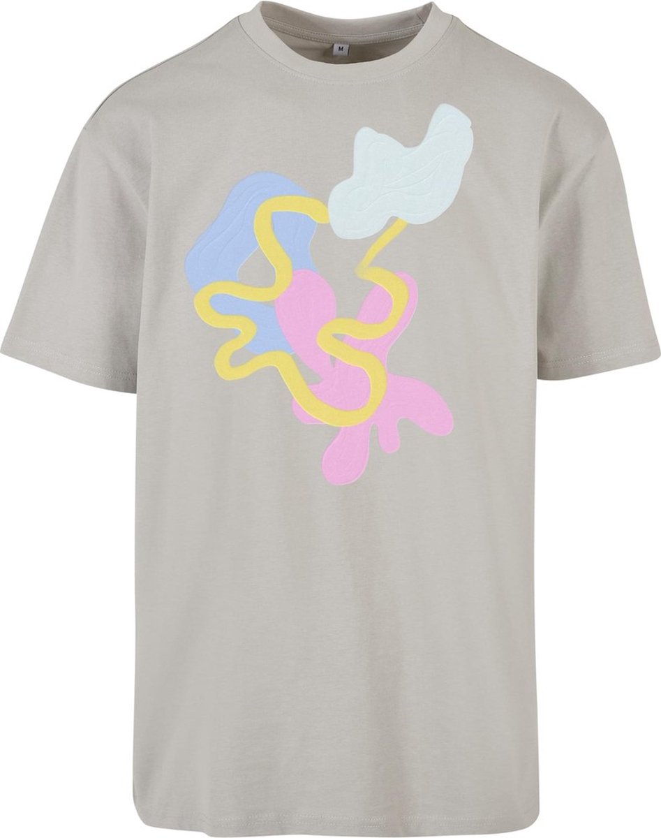 Mister Tee Abstract Oversize Heren T-shirt XL Grijs