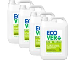 Ecover Allesreiniger - Ecologisch, Reinigt en Ontvet - 4 x 5L - Voordeelverpakking
