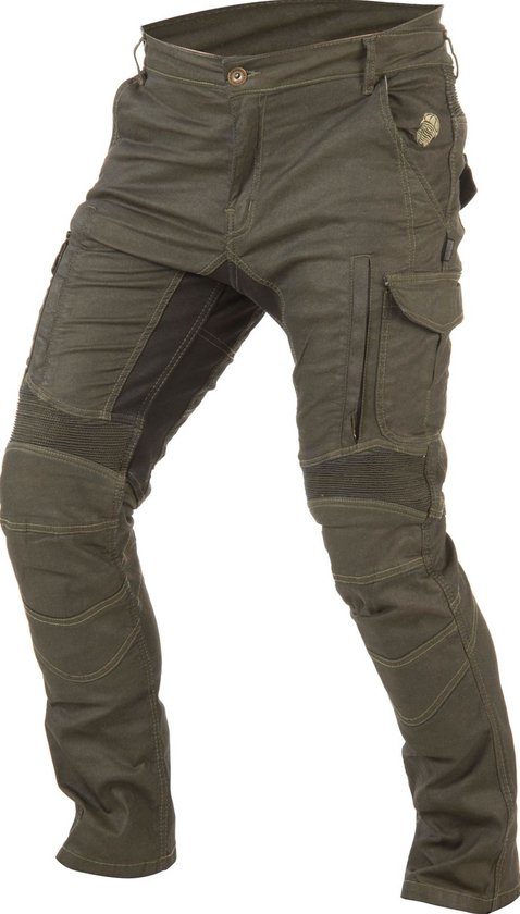Trilobite 1664 Acid Scrambler Heren Khaki 2.0 Motorjeans - Maat 30 - Broek