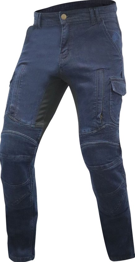 Trilobite 1664 Acid Scrambler Heren Donkerblauw Motorjeans Maat