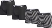 Cappuccino Italia - Sous-vêtements de 4 boxers pour hommes - Zwart - Taille XL