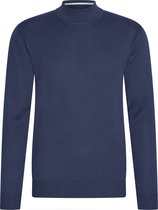 Cappuccino Italia - Heren Sweaters turtle neck trui - Blauw - Maat XL