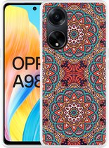 Cazy Hoesje geschikt voor Oppo A98 5G Orientaalse Mandala