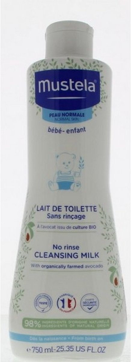 Mustela Toiletmelk 750ml - Zonder spoelen van Must — afbeelding 5