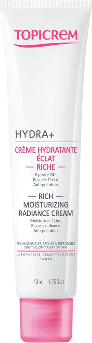 Topicrem Crème Face Care Hydra+ Rich Moisturizing Radiance Cream