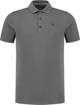 Ballin Amsterdam - Heren Slim fit T-shirts Polo SS - Antra - Maat L