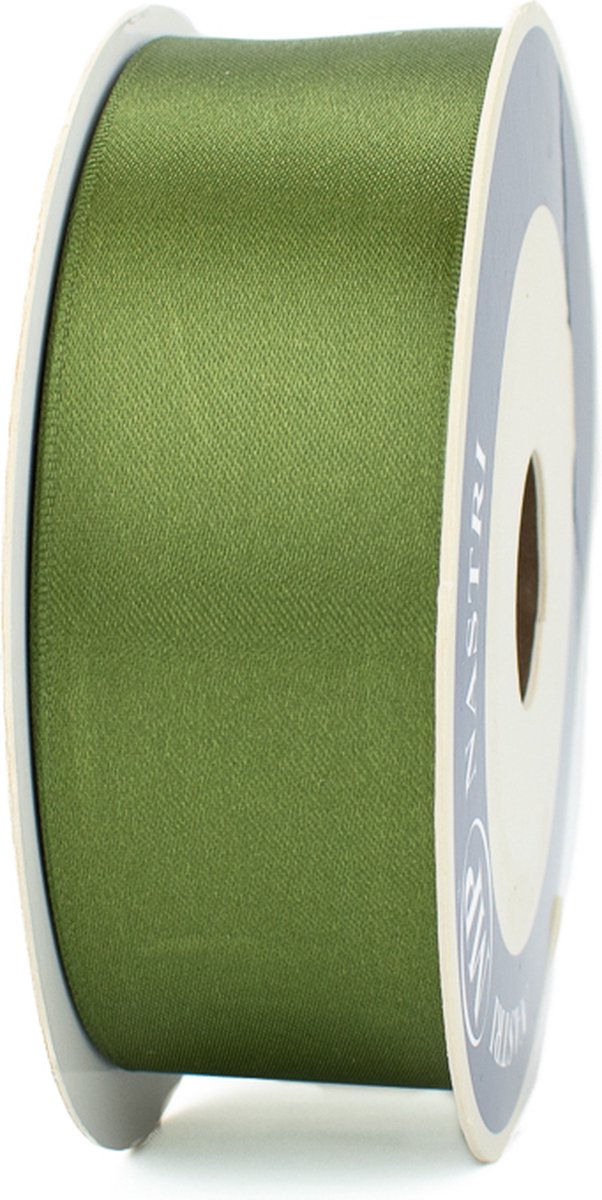 Satijnlint - groen cadeaulint van satijn - 40 mm - Rol van 25 meter