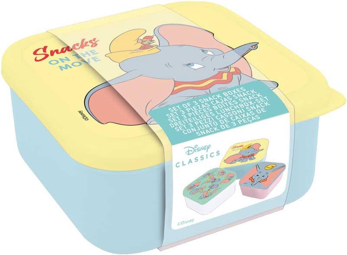 Snackbox 3in1 - Disney Dumbo - Lunchbox