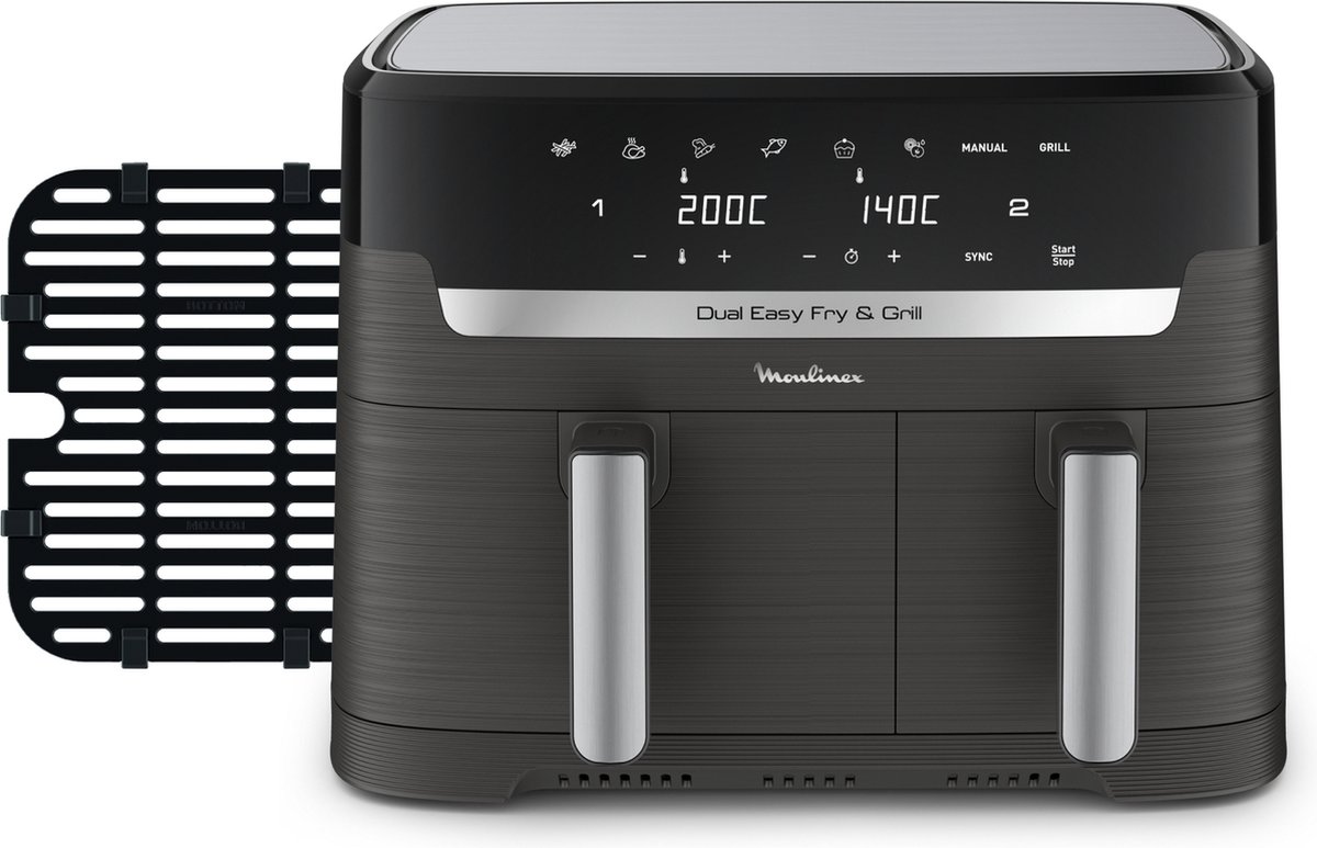 Afbeelding 3 van Moulinex Dual Easy Fry EZ905B20 - Dubbele Airfryer - 8,3L
