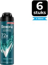 Rexona Deospray Men  Marine 150 ml - Voordeelverpakking 6 stuks
