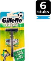Gillette Goal Stainless Razor (with blades) - Voordeelverpakking 6 stuks