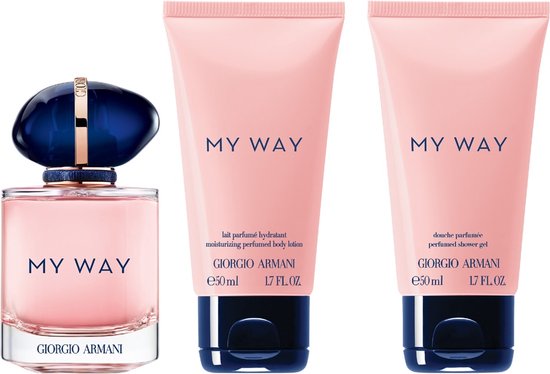 Armani - My Way Eau de Parfum 50 ml • Shower Gel 50 ml • My Way Body Lotion  50 ml -... | bol
