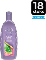 Andrélon Shampoo Kokos Care 300 ml - Voordeelverpakking 18 stuks