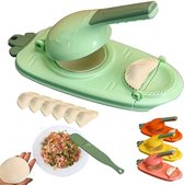 Livano Dumplings Machine - Raviolimakers - Ravioli - Dumpling Maker Set - Dumpling Vorm - Snijder - Pastei - Empanada - Uitsteker - Klein Groen