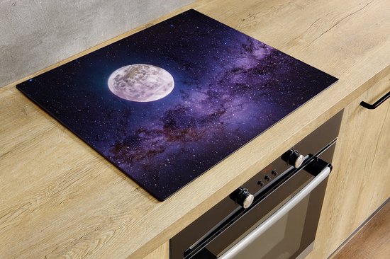 Inductiebeschermer - Maan - 95x50 cm - Inductiebeschermer - Inductie Afdekplaat Kookplaat - Inductie Mat - Anti-Slip - Keuken Decoratie - Keuken Accessoires