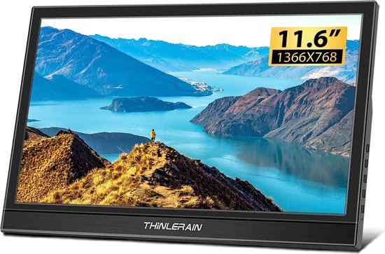 Tech Vision - Portable Monitor - Gaming Monitor - Extra Beeldscherm Laptop Draagbare Monitor Tri Screen Draagbaar Scherm Voor Laptop Voor 13 3 17 3 Inch Laptops Windows Macos Usb C Usb A