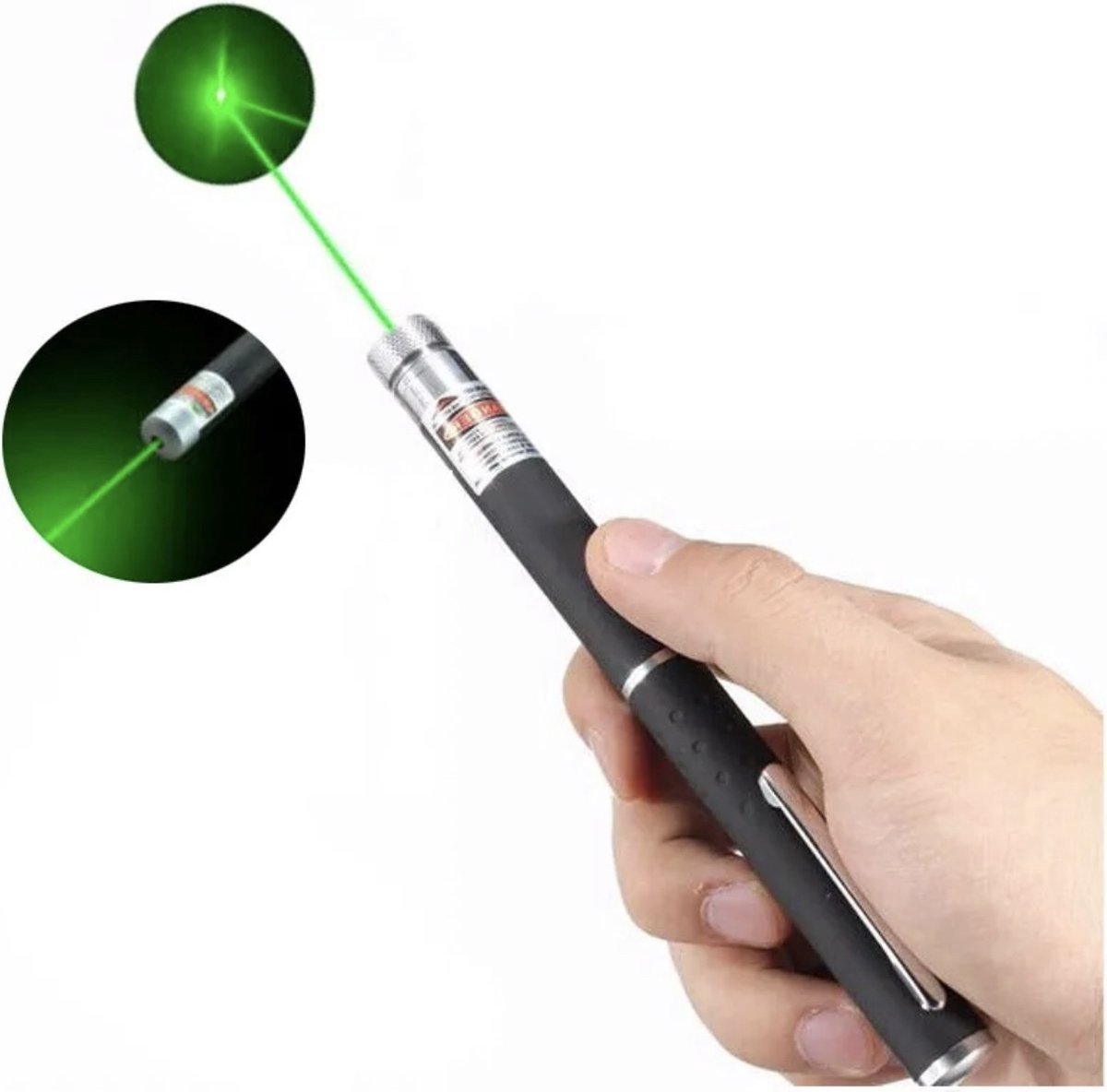 Pointeur laser professionnel de classe II - Vert - Lumière laser - Pointeur  laser Cat