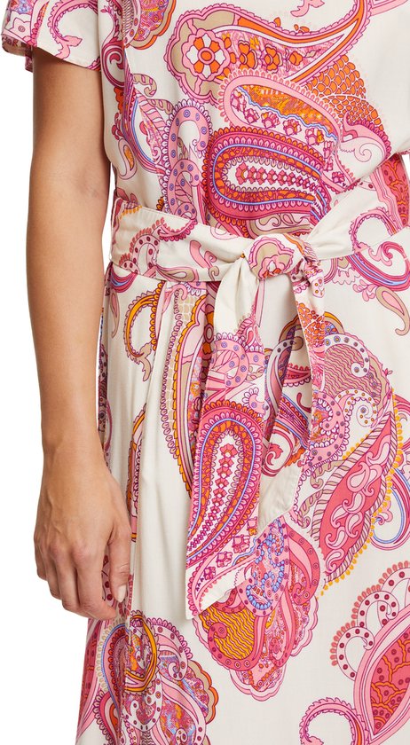 BETTY BARCLAY-Gekleurde jurk met print--7865 Beige-Rosé-Maat 44