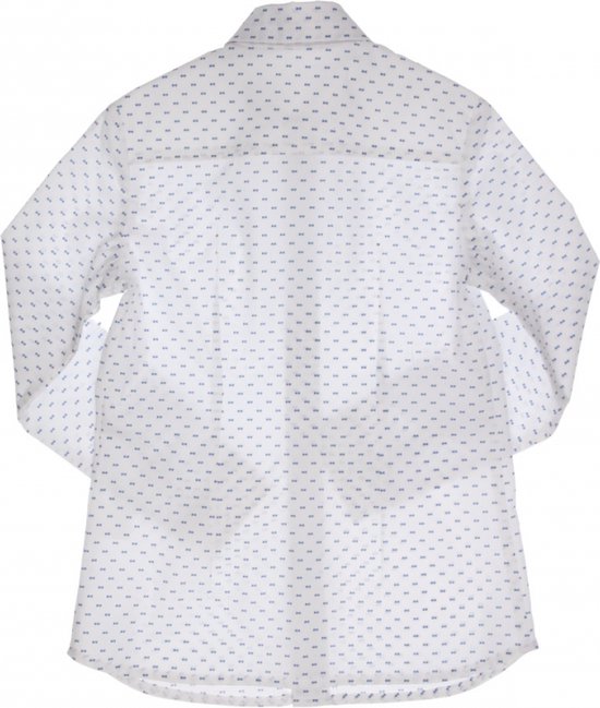 GYMP-Witte hemd--White/Blue-Maat 128
