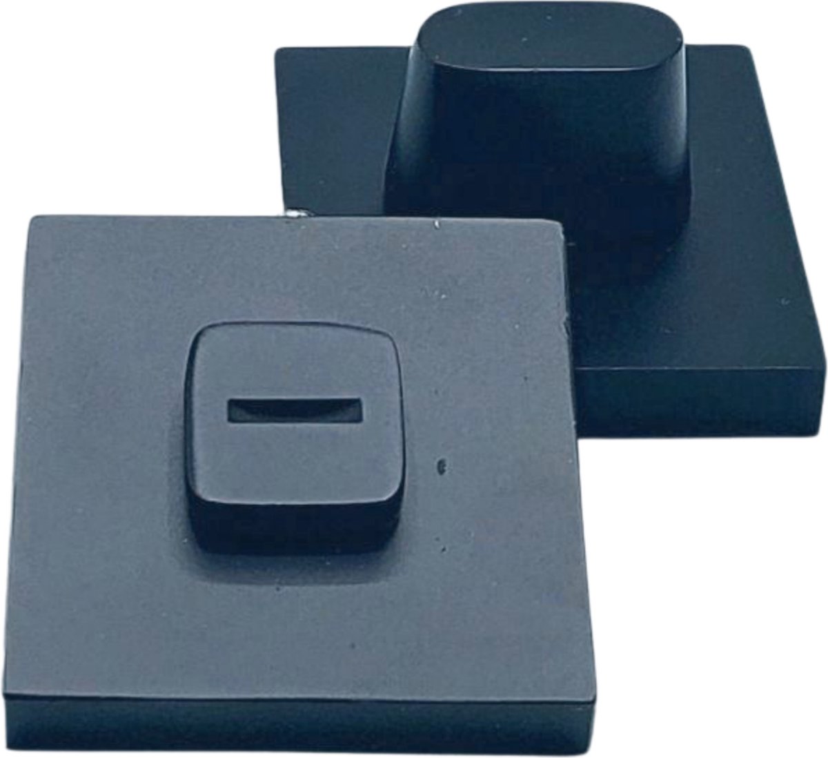 Nima® WC/Badkamer slot - Vierkant - Mat zwart