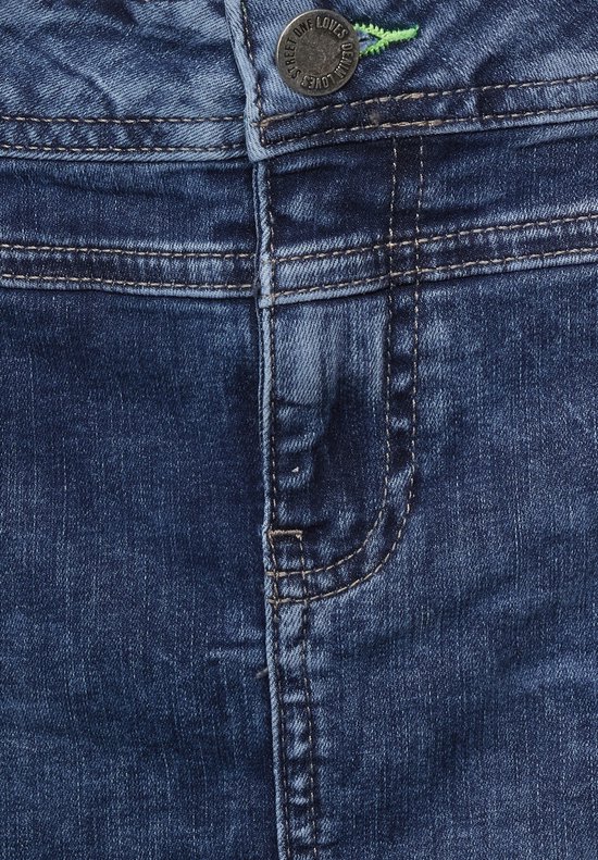 Street One-jeans rok--14225 blue indi-Maat 44