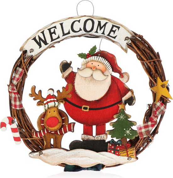 Achat Landelijk de Kerstkrans | ø 30 cm | krans landelijk rond