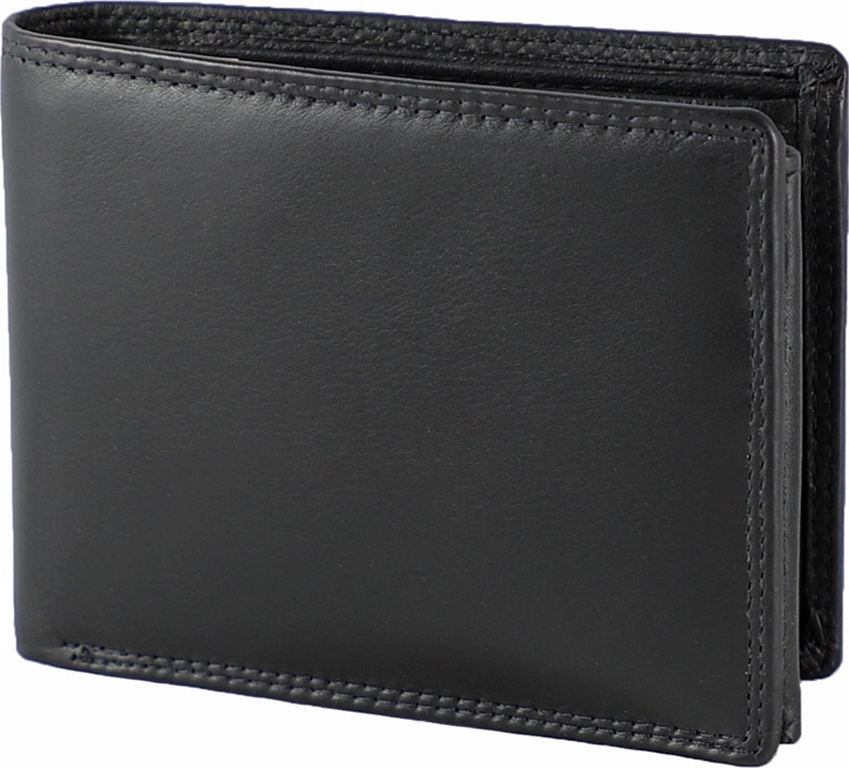 Houtkamp Leren Heren Portemonnee - Billfold - Nappa Leer - Zwart
