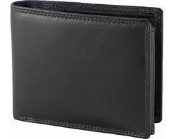 Houtkamp Leren Heren Portemonnee - Billfold - Nappa Leer - Zwart