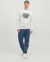 Jack & Jones-Sweater--WHITE MELANGE-Maat L