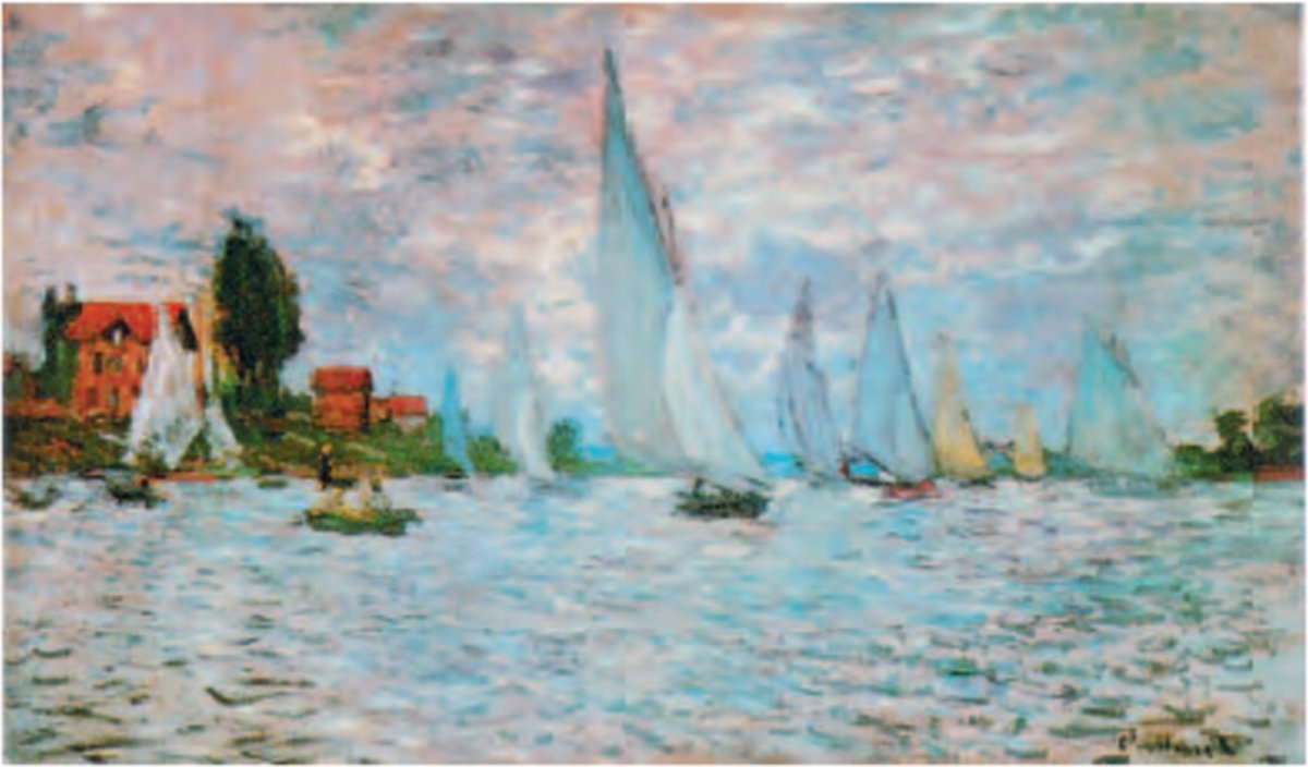Catch Projecten Claude Monet - Sportboten in Argenteuil - Kunstposter - 50x70 cm Multicolor