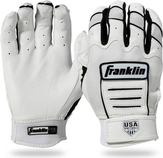 Gants de battage Franklin CFX FP CHROME - Blanc, Femme L