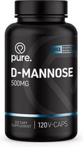 PURE D-Mannose - 120 vegan capsules - 500mg - supplement