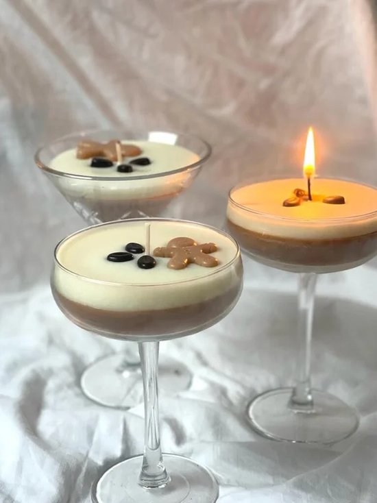 Bougie Expresso Martini X-MAS | Cocktail aux bougies | Bougie parfumée, Bougies cocktail, Bougie à la cire de soja