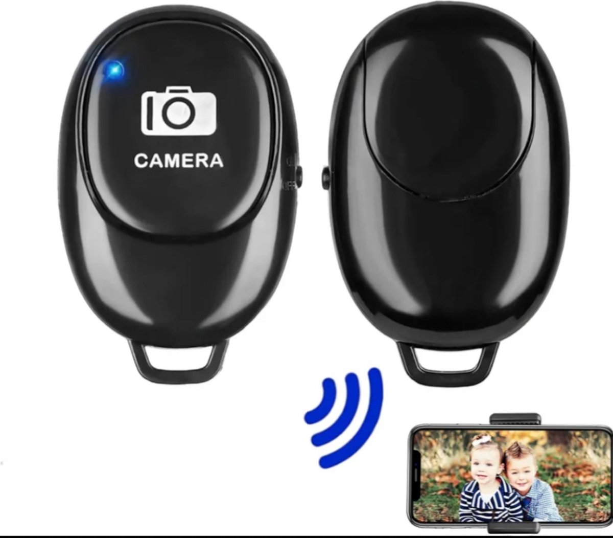 Afstandsbediening Bluetooth selfie - Bluetooth controller -compatibel - ios Android - tik tok - Selfistick - Insta - camera - incl batterij