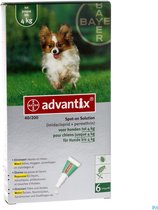 Advantix 40/200 Anti vlooienmiddel en tekenmiddel Hond - 6 pipetten