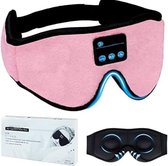 Masque de sommeil Bluetooth - Écouteurs de sommeil - Bandeau Bluetooth - Bande de couchage - Rose