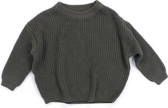 Uwaiah oversize knit sweater -Mister Olive - Trui voor kinderen - 80/9-12M
