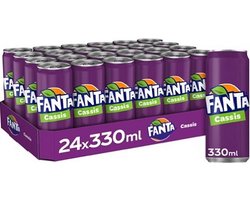 Fanta Cassis 24x33cl – Frisdrank Tray – Fruitige Bruisende Smaak