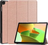 Hoes Geschikt voor Lenovo Tab M10 (3rd gen) Hoes Luxe Hoesje Book Case - Hoesje Geschikt voor Lenovo Tab M10 (3e gen) Hoes Cover - Rosé goud