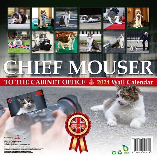 Larry the Cat Chief Mouser Kalender 2024 bol