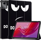 Case2go - Tablet hoes geschikt voor Lenovo Tab M11 - Tri-Fold Book Case - Auto/Wake functie - Don't Touch Me