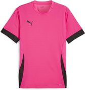 PUMA teamGOAL Matchday Jersey Maillot de sport pour homme - Fluro Pink Pes - PUMA Zwart- PUMA Zwart - Taille M
