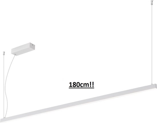 GURI LED pendel 40W 3000K 1800mm wit dimbaar (3m kabel incl)