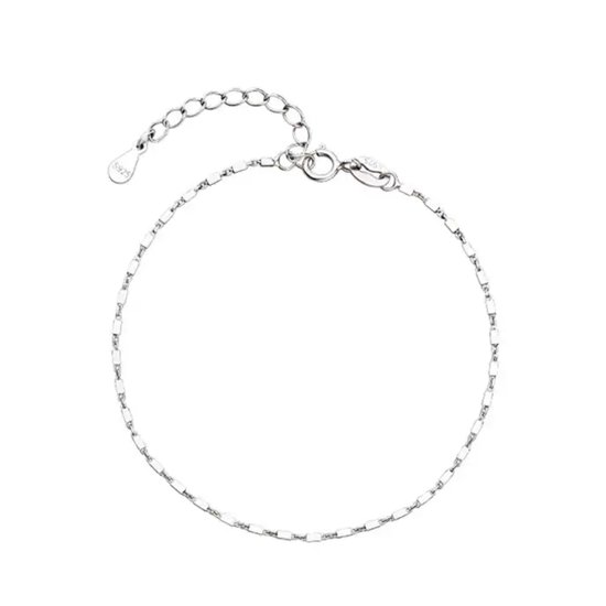 Armband dames - zilverkleurige dames armband - schakel armband - cadeau voor vrouw - Liefs Jade